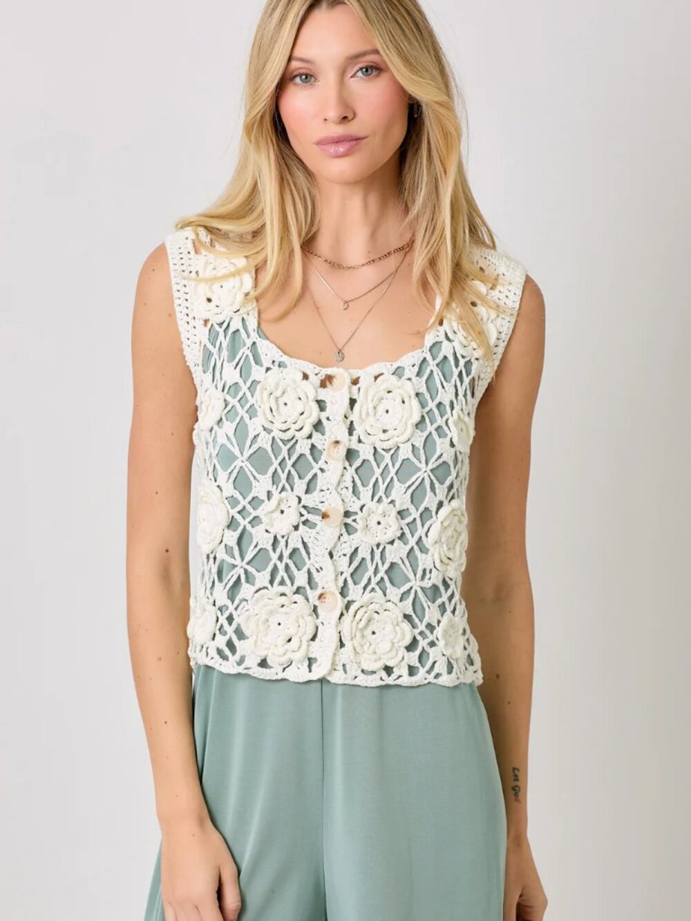 Floral Crochet Cardigan